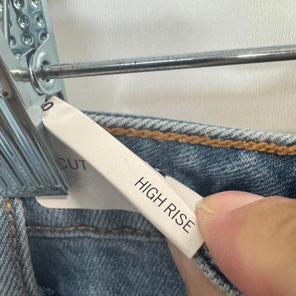 PINK Denim High-Rise Cut Off Jean Shorts - Picture 7 of 12